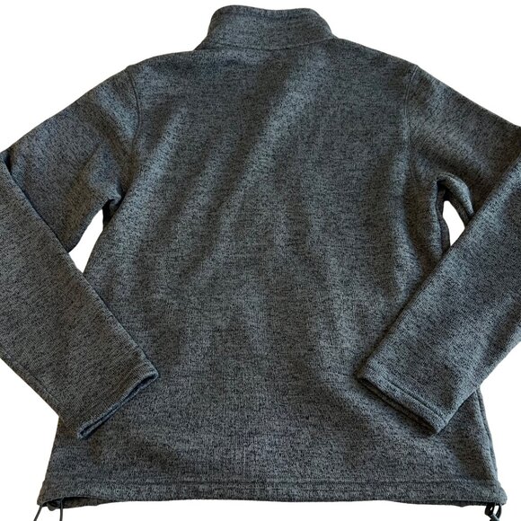 Magellan Knit Jacket Mens Grey Full Zip Lightweight Zip Pockets Collared Size L - Picture 4 of 14